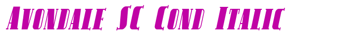 Avondale SC Cond Italic